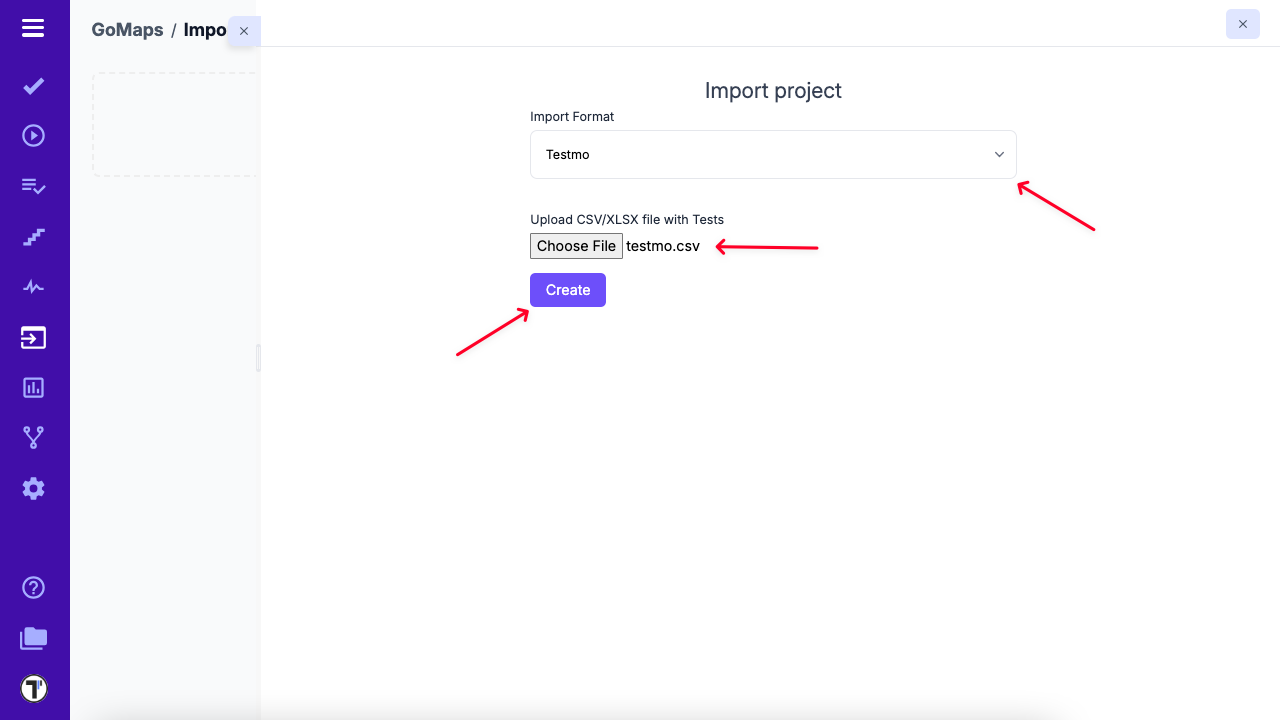 image Import from Testmo CSV